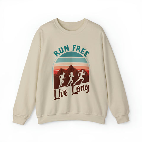 Run Free Live Long - Unisex Deluxe Sweatshirt