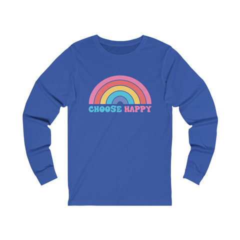 Choose Happy - Unisex Long Sleeve Tee
