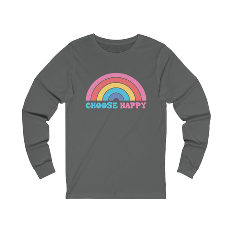 Choose Happy - Unisex Long Sleeve Tee