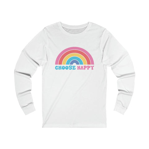 Choose Happy - Unisex Long Sleeve Tee