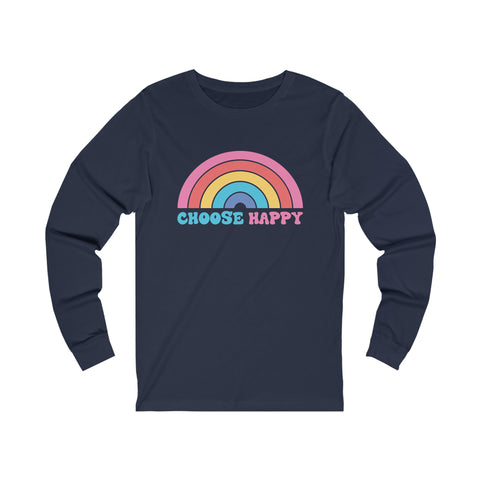 Choose Happy - Unisex Long Sleeve Tee